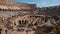 Time lapse of tourist in Rome Colosseum in Italy