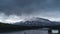 Time lapse of Two Jack Lake cloudscape at sunrise, Rocky mountains Canadian Rockies in Banff National Park, Alberta