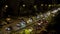 Time lapse of urban night traffic 4K