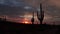 Time Lapse Of Vibrant Desert Sunset Skies n Arizona