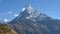 Time lapse video with clouds around Mount Machhapuchhre