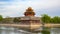 Time lapse video of Guard Tower at The Forbidden City in Beijing, China, timelapse 4k