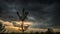 Time lapse video of stormy clouds passing by fast