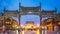 Time lapse video of Zhengyang Gate, Qianmen street in Beijing, China 4k