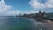 Time lapse view of Barra beach and Barra Lighthouse in Salvador Bahia.