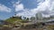 Time lapse view of Barra beach and Barra Lighthouse in Salvador Bahia.