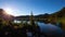 Time Lapse. View of Beautiful Glacier Lake