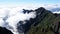 A time lapse with view on mountain range in clouds in Sapa, Vietnam