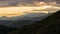 Time lapse view of sun rays emerging though clouds in mountain landscape in Huai Thon Village, Nan, Thailand. Footage timelapse na