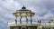 Time lapse view of the Victorian bandstand on the beach in Brighton and Hove