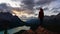 Time Lapse of Woman in Canadian Rockies