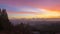 Time Laspe of thick rolling fog and clouds over Portland Oregon and mt. hood at Sunrise one Winter Morning
