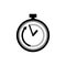 Time limit icon in flat style. Speed symbol