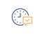 Time line icon. Select alarm sign. Vector