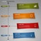 Time line info graphic colored striped paper templ