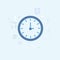 Time Management Business Timing Clock Icon Thin Line