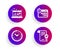 Time management, Sound check and Quick tips icons set. Approved agreement sign. Vector