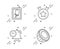 Time management, Window cleaning and Ranking star icons set. Coconut sign. Vector