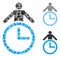 Time manager Composition Icon of Trembly Elements