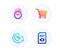 Time, Market sale and Share idea icons set. View document sign. Clock, Customer buying, Solution. Open file. Vector