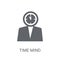 Time mind icon. Trendy Time mind logo concept on white backgroun
