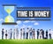 Time Money Hour Glass Business People Concept