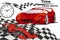 Time Motorsport-racing car and supercar. Vector illustration