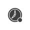 Time notification vector icon