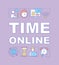 Time online word concepts banner