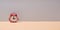 Time passing, time-limit. Business deadline. Countdown and urgency. Stopwatch productivity. Red alarmclock, copy space