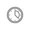 Time planning outline icon