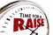 Time for a Raise Higher Income Salary Clock
