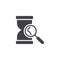 Time search vector icon