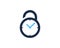 Time Security Icon Logo Design Element