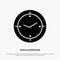 Time, Timer, Compass, Machine Solid Black Glyph Icon