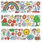 Time to adventure. Imagination creativity small children play nursery kindergarten preschool school kids drawing doodle