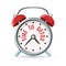 Time to detox sign on alarm clock agitation poster