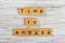 time to engage word made with wooden blocks concept