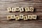 Time To Refresh alphabet letter on wooden background