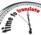 Time to Translate Language Interpret Clock Understand Different