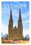 Time to travel. Around the world. Quality vector poster. St. Maryâ€™s Cathedral.