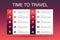 Time to travel Infographic 10 option