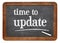 Time to update reminder on blackboard