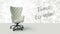 Time to win phrase white business chair rotating