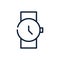 Time wrist watch accessory linear design