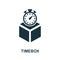 Timebox vector icon symbol. Creative sign from agile icons collection. Filled flat Timebox icon for computer and mobile