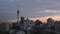Timelaps of Auckland New Zealand Skyline at sunrise time laps