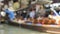 Timelaps blur of thailand floating market in weekend