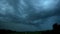 Timelaps Stormy sky over the province Ranch. Country farm Storm and rain