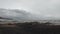 Timelapse abstract color of dark stormy clouds before heavy rain. strong ocean waves and dramatic dangerous  hurricane above sea